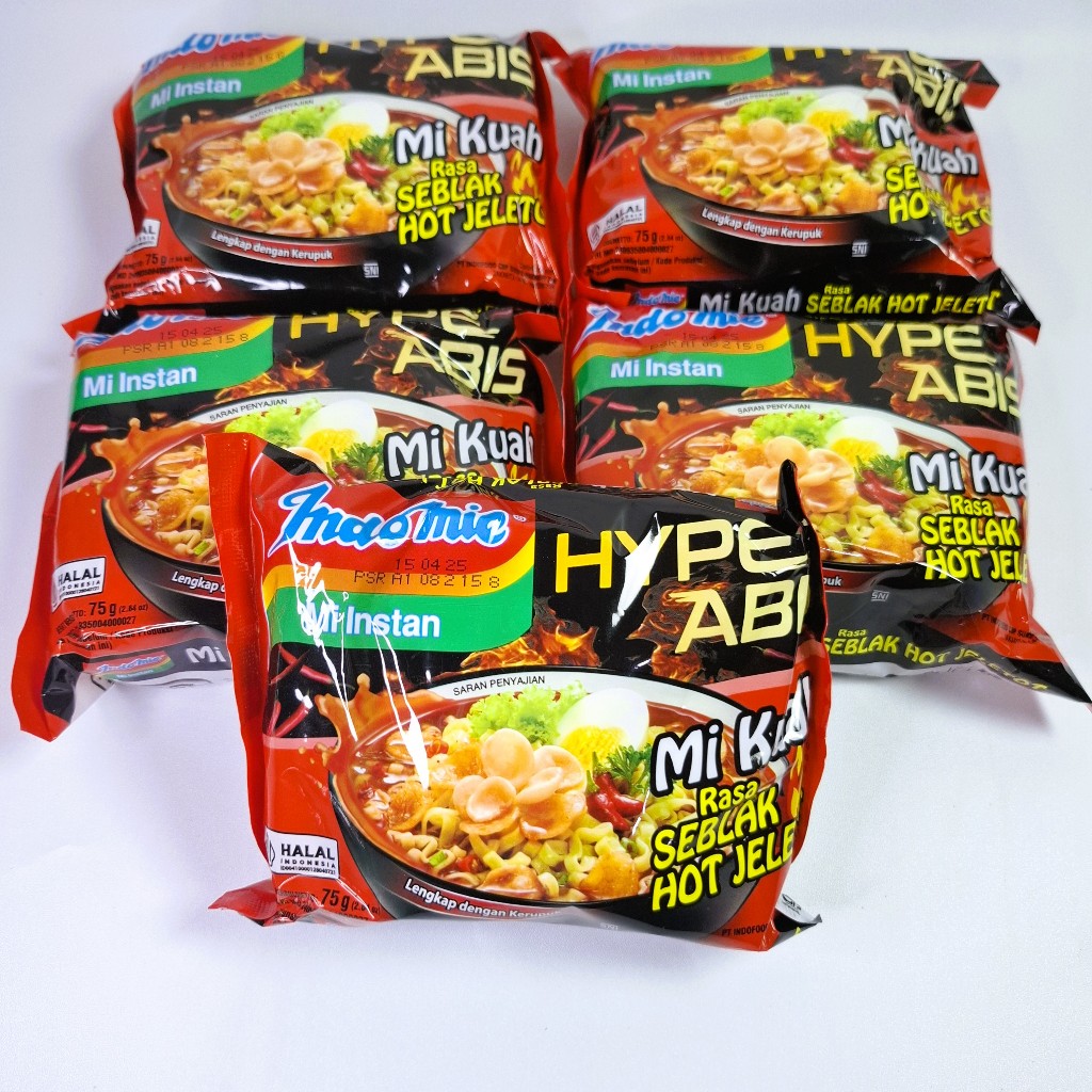 

[12 PCS] Indomie HypeAbis Rasa Seblak Hot Jeletot