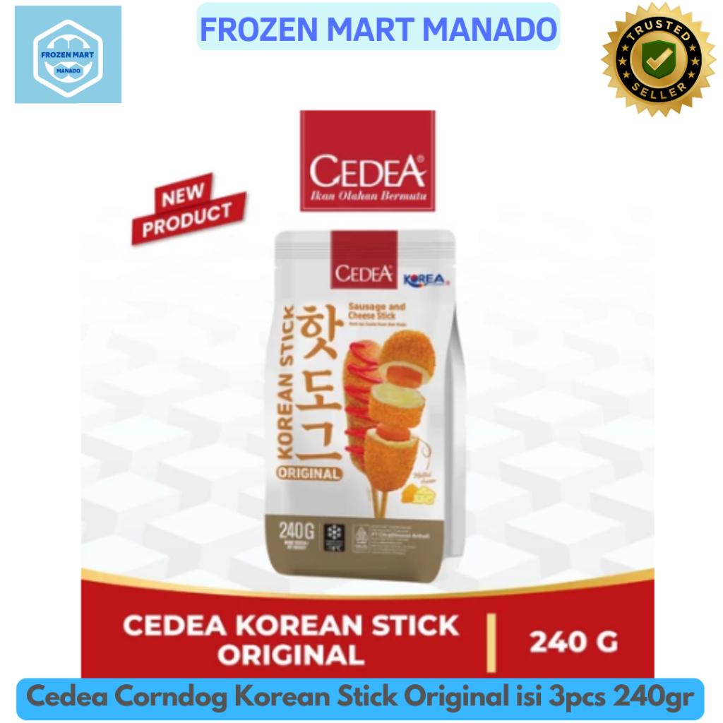 

Cedea Corndog Korean Stick Original isi 3pcs 240gr - Frozen Mart Manado (Frozen Food Manado)