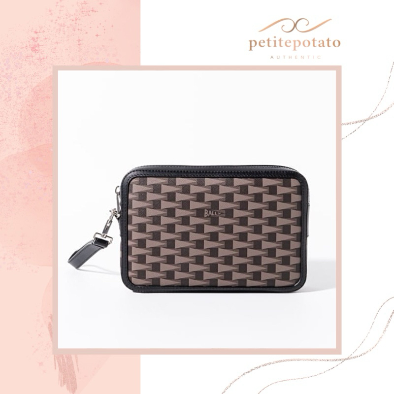 TAS BRANDED PRIA BALLY PENNANT SMALL POUCH BAG / CLUTCH