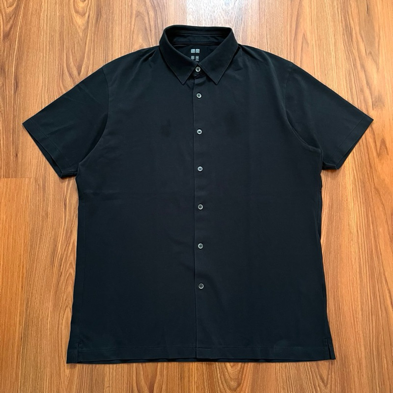 kemeja uniqlo airism hitam