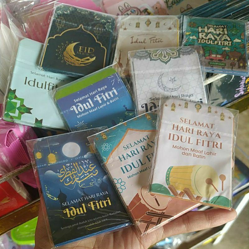 

Amplop lebaran Mini isi 10pcs. tema Muslim. Kertas Glossy