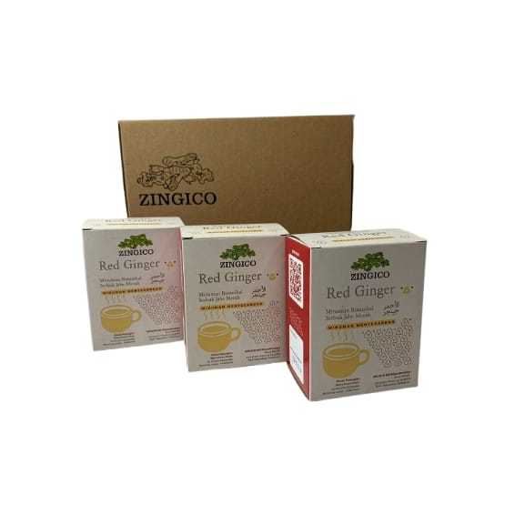 

Zingico Minuman Tradisional Red Ginger Drink Jahe Merah Gula Aren Untuk Batuk Masuk Angin dan Pegal Pegal