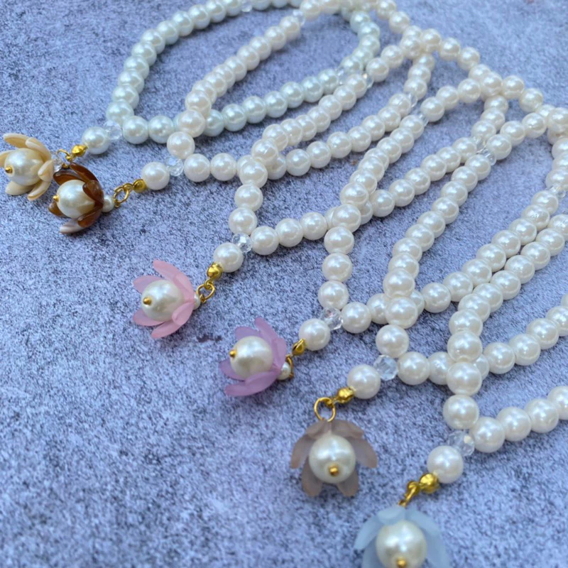 ALEECIA - Tasbih Mutiara Tasbih Unik Tasbih Aestetik Tasbih Lucu Souvenir Tasbih Flower Souvenir Umr