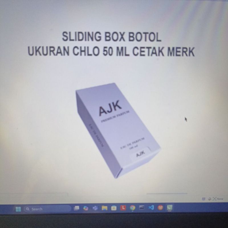 

Box Sliding uk Chloe 50 ml Cetak Merk