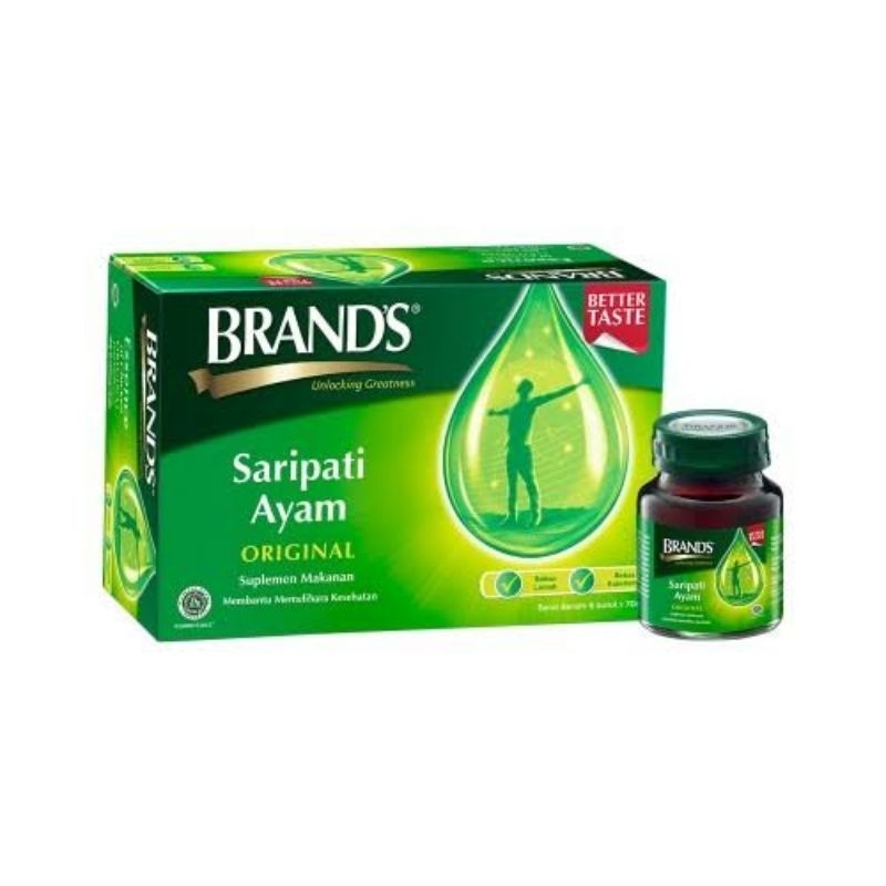 

Brands / Brand's Saripati Ayam Original 70g 1 box isi 6 botol / Kaldu Minuman Kesehatan Chicken Broth
