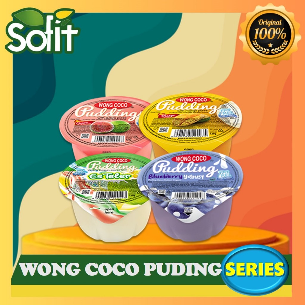 

Wong Coco Puding 120gr Series - Puree Buah Asli - Puding Cup - Pudding Ngemil Fat Free - SOFIT