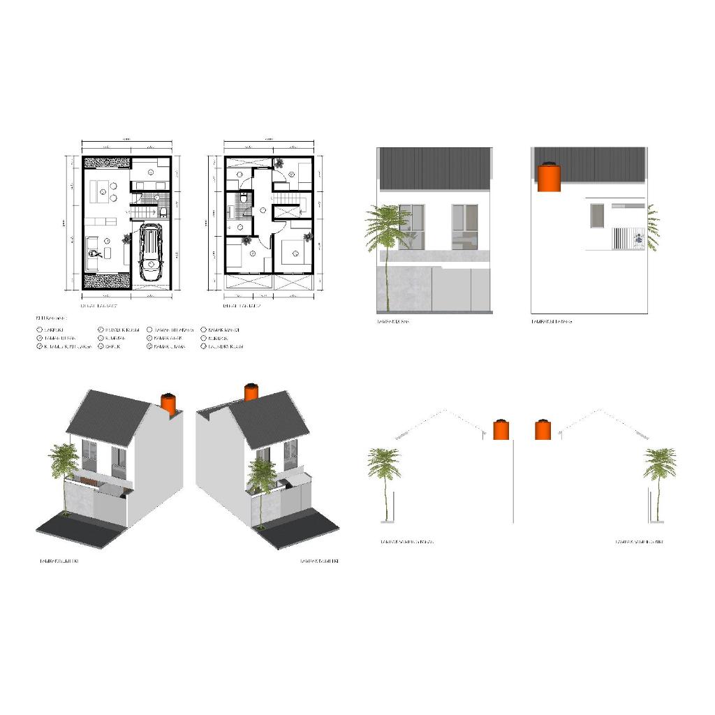 JASA DESAIN RUMAH IMB / PBG ( DENAH / LAYOUT 2D DAN 3D )