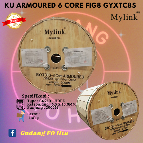 KU 6 CORE ARMOURED MYLINK - G652D - 2000M