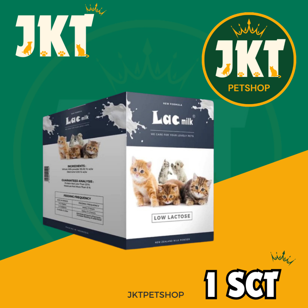 LAC Milk 30Gr (1 Sachet) | Susu Anjing/Kucing Lac Milk | LAC MILK Sachet