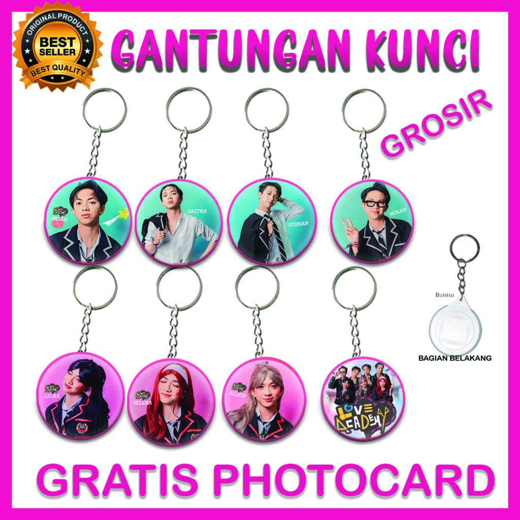 GANTUNGAN KUNCI SPTRAKORI TERBARU, LOVE ACADEMY, SULTAN SQUAD