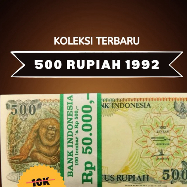 Uang kuno 500 rupiah orang utan