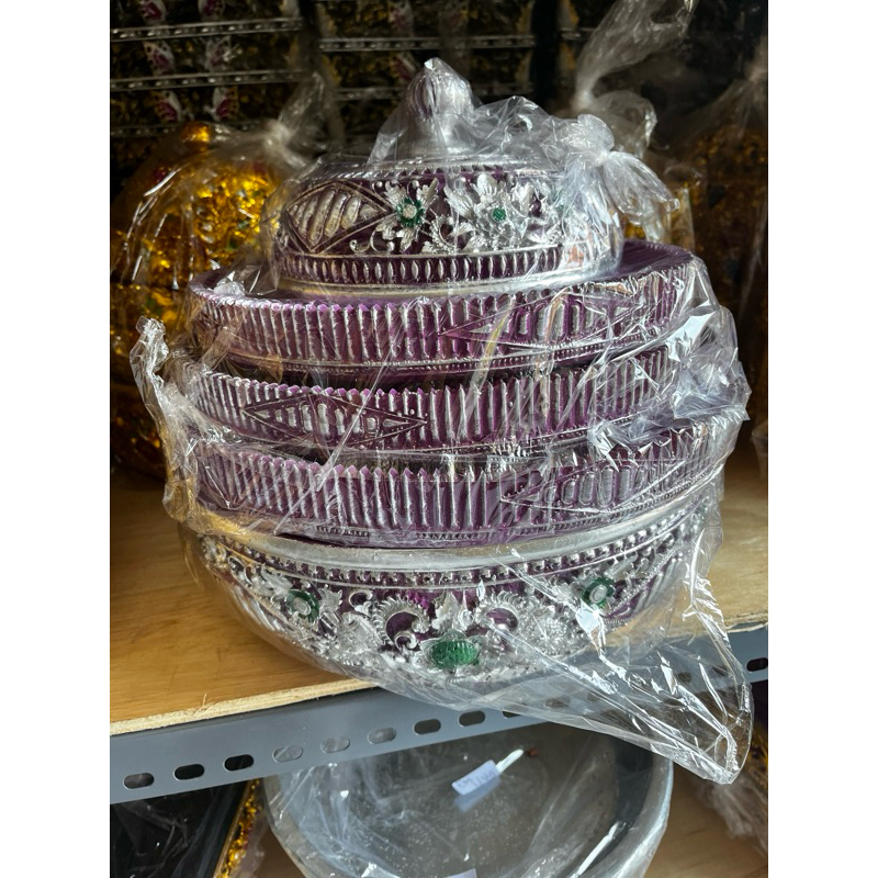 Bokor motif slaka size 32cm susun 3