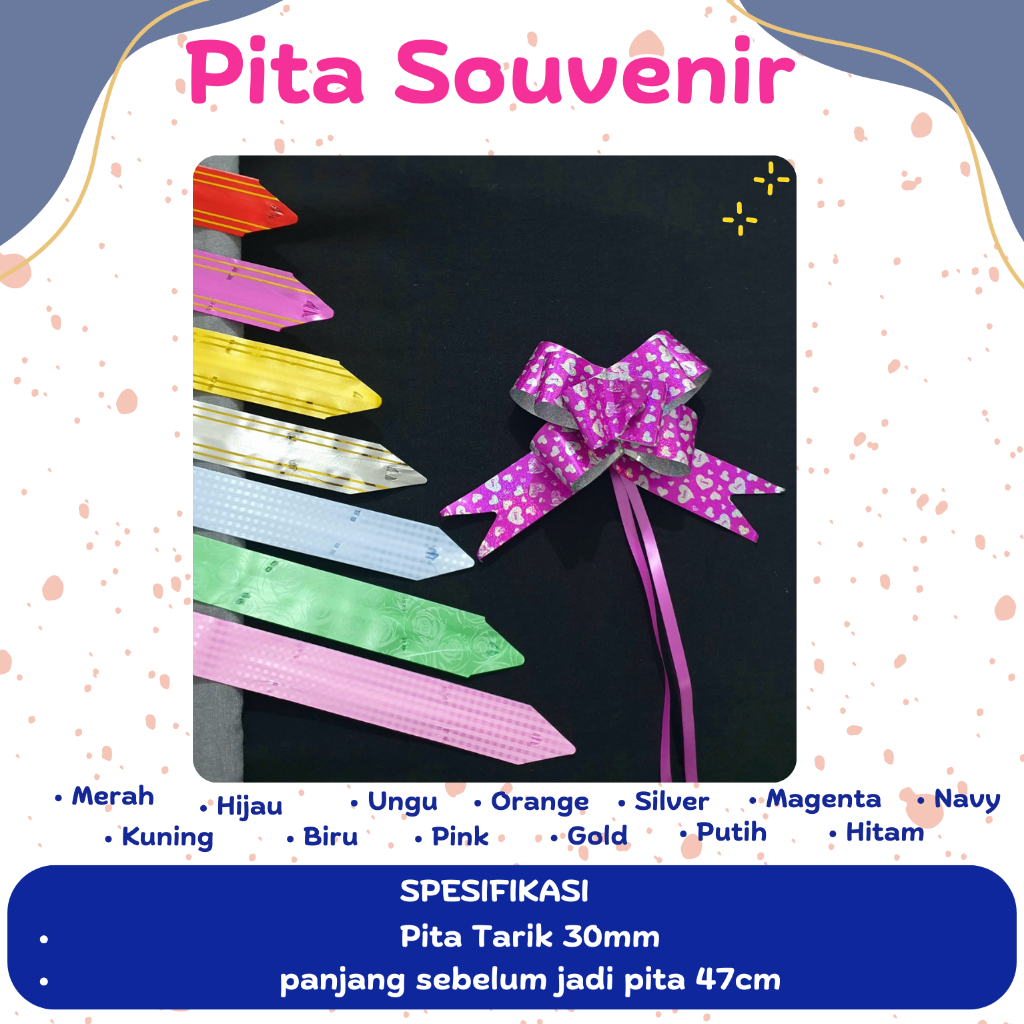 

[2 pcs] PTY Pita Serut / Pita Souvenir / Pita Tarik Murah / Pita tarik 30 mm