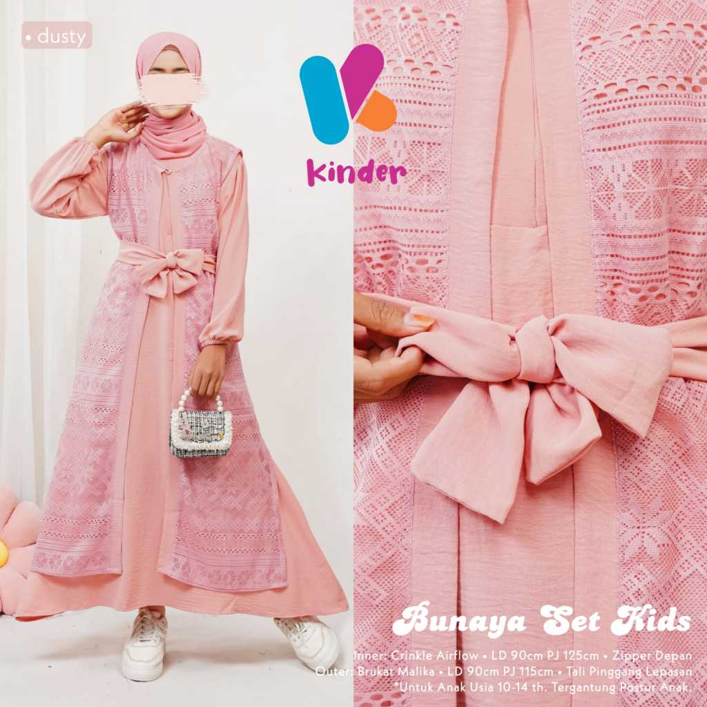 GAMIS REMAJA PEREMPUAN MUSLIM BESTSELLER || GAMIS MUSLIM REMAJA PEREMPUAN EXCLUSIVE || BUNAYA SET GA