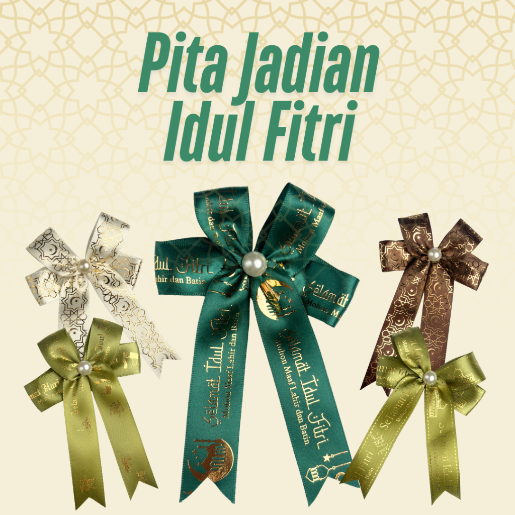 

1 PCS - Pita Jadian Simpul Idul Fitri | Pita Hampers | Pita Lebaran | Pita Eid Mubarak