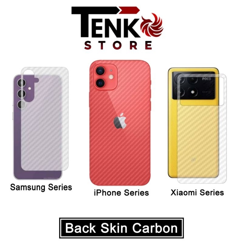 TENKO BACK SKIN CARBON IPHONE 11/12 PRO MAX/13 PRO MAX/14 PRO MAX/15 PRO MAX XIAOMI REDMI NOTE 13 PR