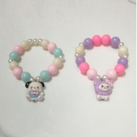 Gelang anak-anak/ karakter sanrio /mainan anak /gelang anak kecil hadiah anak/ manik manik anak