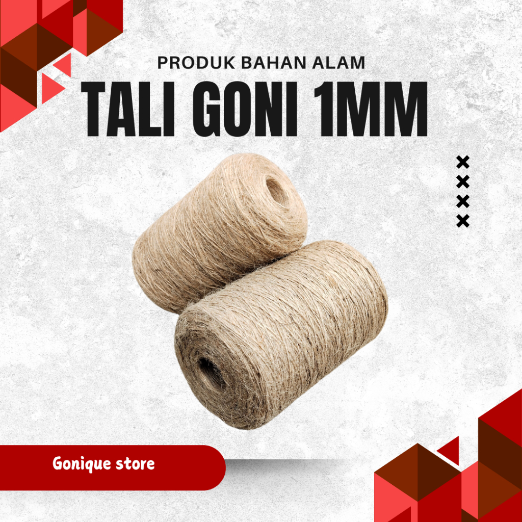 

Tali Goni tali rami 1ply / 1mm roll 2000 meter roll an tali goni 1 ply Tabung tali undang tali hampers tali kerajinan tangan
