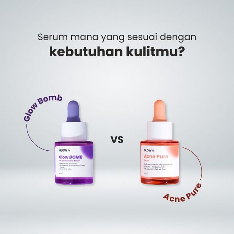 GLOW FX Acne Pure Serum - GLOW FX Glow Bomb Serum