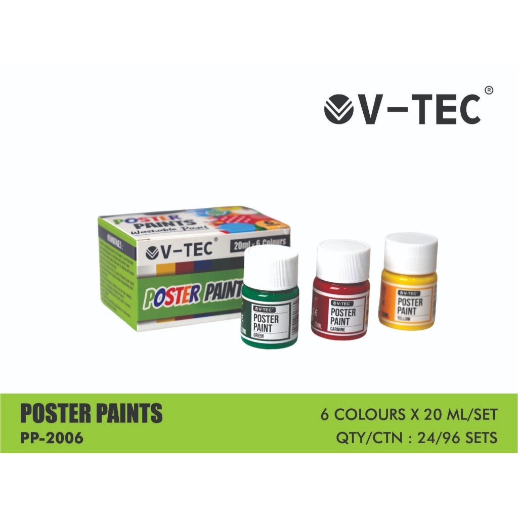 

Cat Poster V-tec PP 2006 6 warna x 20ml