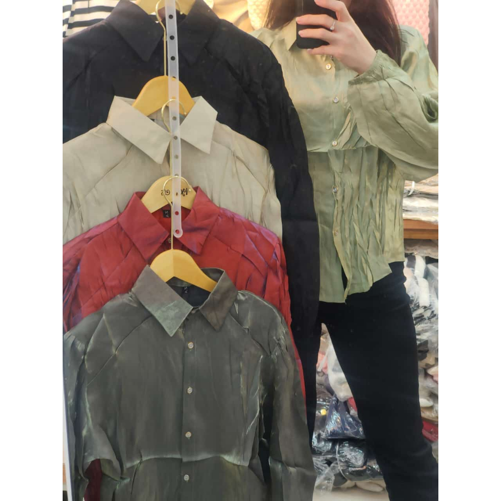 KEMEJA BANGKOK KATUN SILK PREMIUM IMPORT 4384