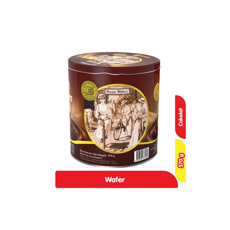 

NISSIN WAFER COKLAT KALENG 570gr