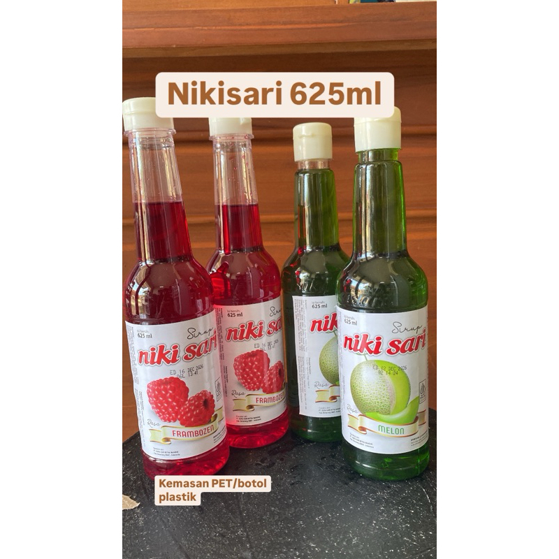 

Sirup Nikisari 625 ml, Sirup Rasa Buah, Botol PET