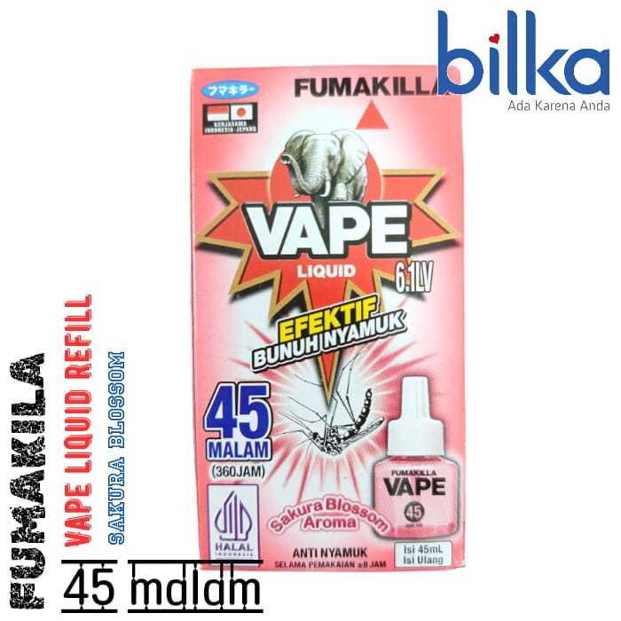 FUMAKILLA Vape Liquid Elektrik Refill 45 Malam