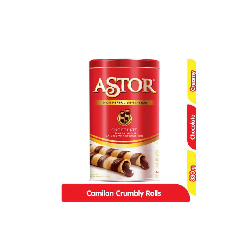 

ASTOR WAFER STIK COKLAT KALENG 330gr