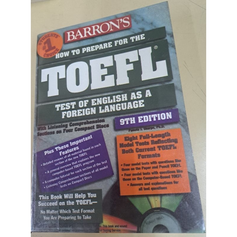 Barron's TOEFL 9th Edition