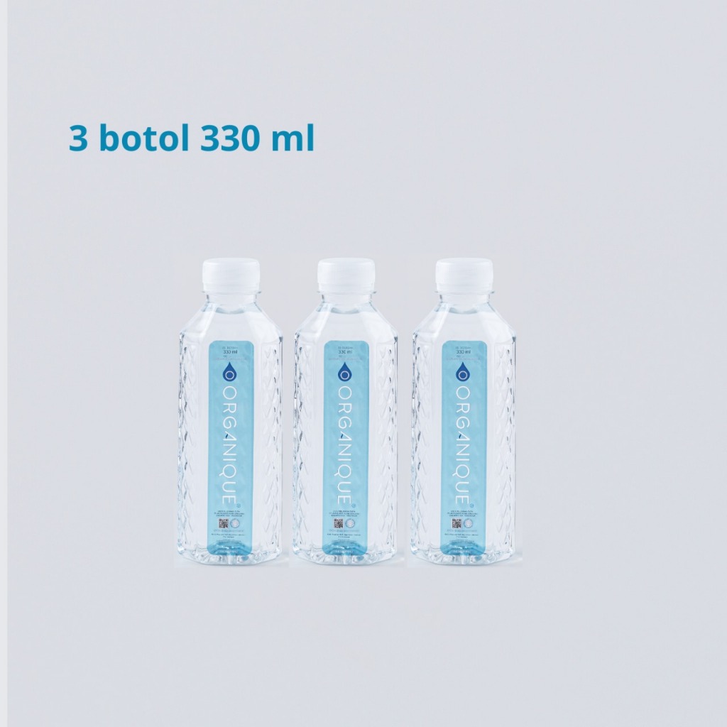 

Air Mineral Alkaline Organique Water 3 Botol 330 ml