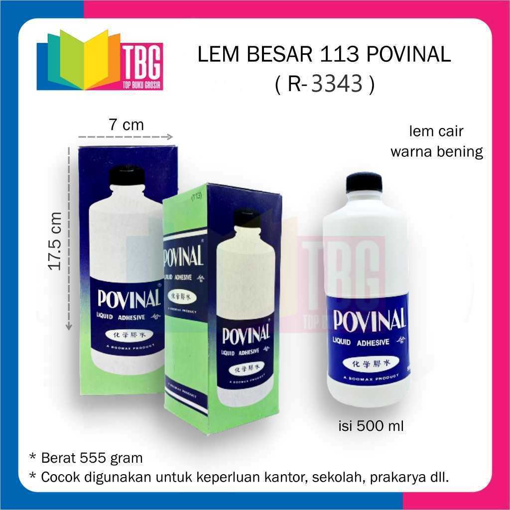 

1 PCS LEM BESAR 113 POVINAL - LEM KERTAS CAIR BENING (R-3343)