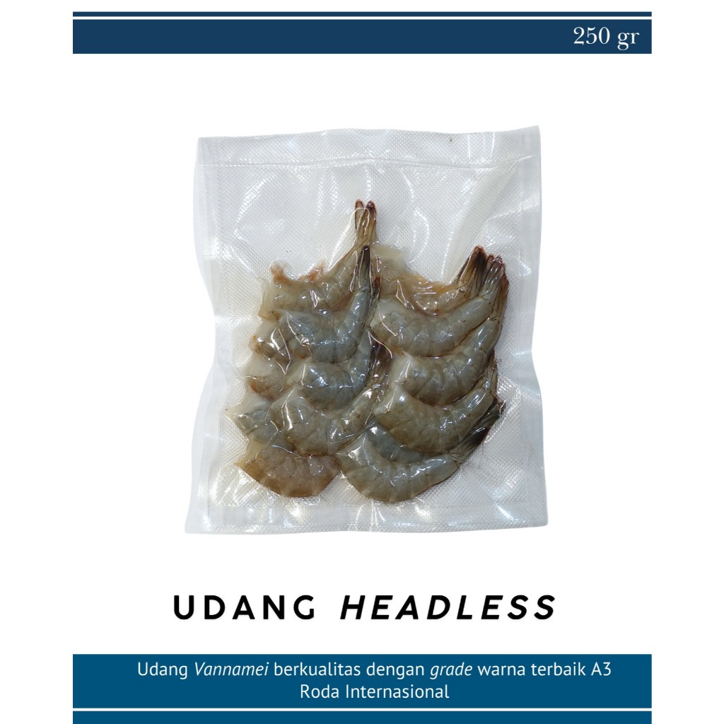 

[Pristine Shrimp] Udang Headless/tanpa kepala fresh