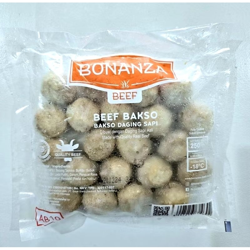 

BAKSO BONANZA BAKSO SAPI AB15 250GRAM