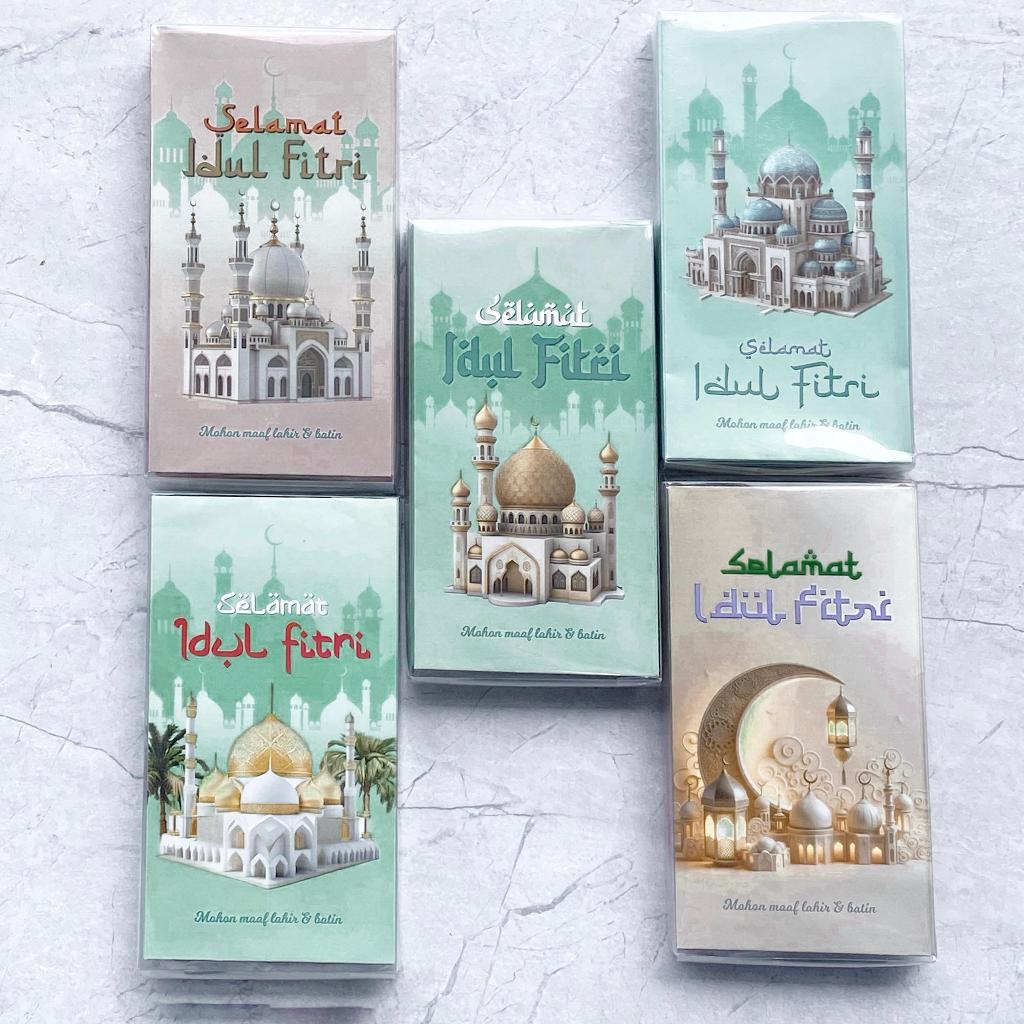 

H7Y [ ISI 50 ] Amplop Lebaran Panjang Hari Raya Idul Fitri Eid Mubarak Angpao Kotak Mika ISI 50 30