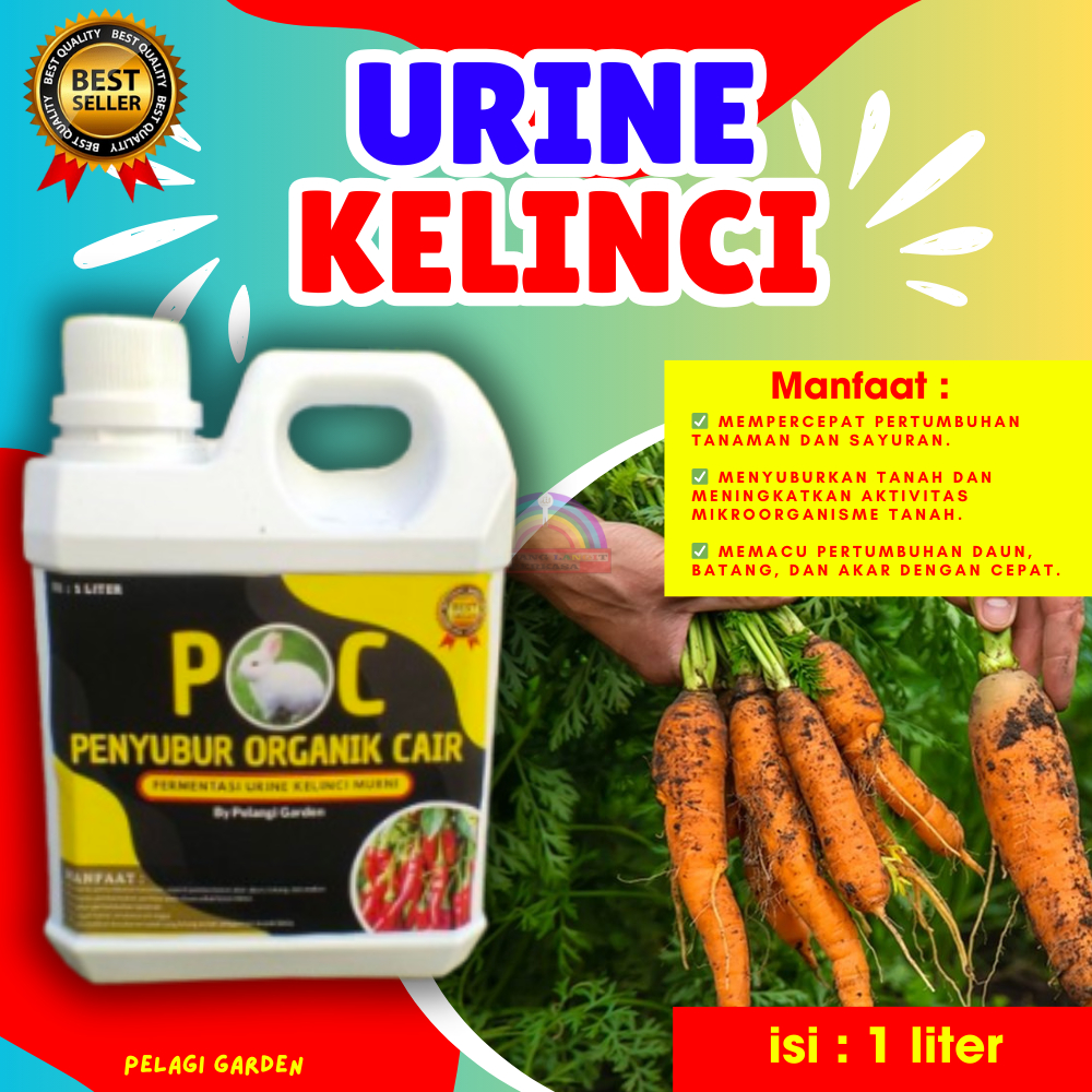 TERLARIS... Urin Kelinci Murni, Urine Kelinci Fermentasi, Pupuk Urin Kelinci Fermentasi