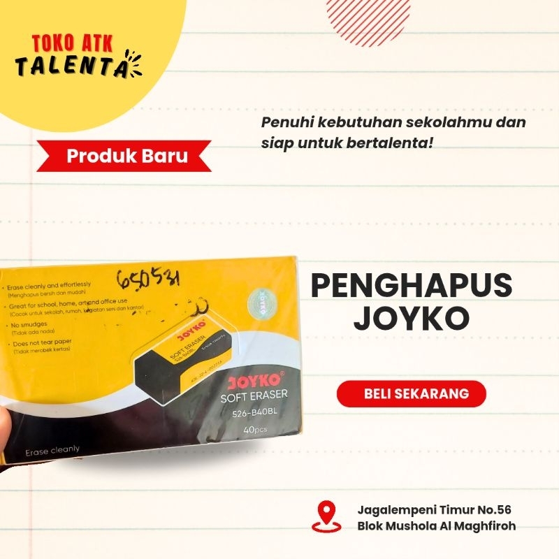 

Penghapus Joyko soft hitam