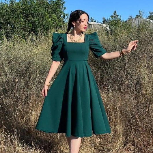 Eghalisa - Referensi Dress wanita bahan scuba premium strecht midi dress.