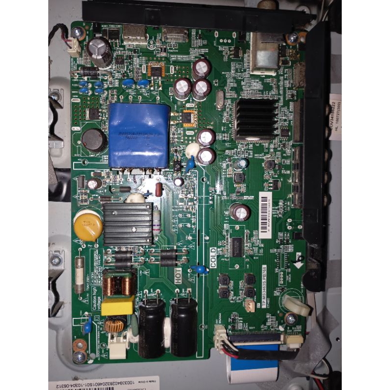 Mainboard tv led LG 32LK500BPTA normal eks layar rusak