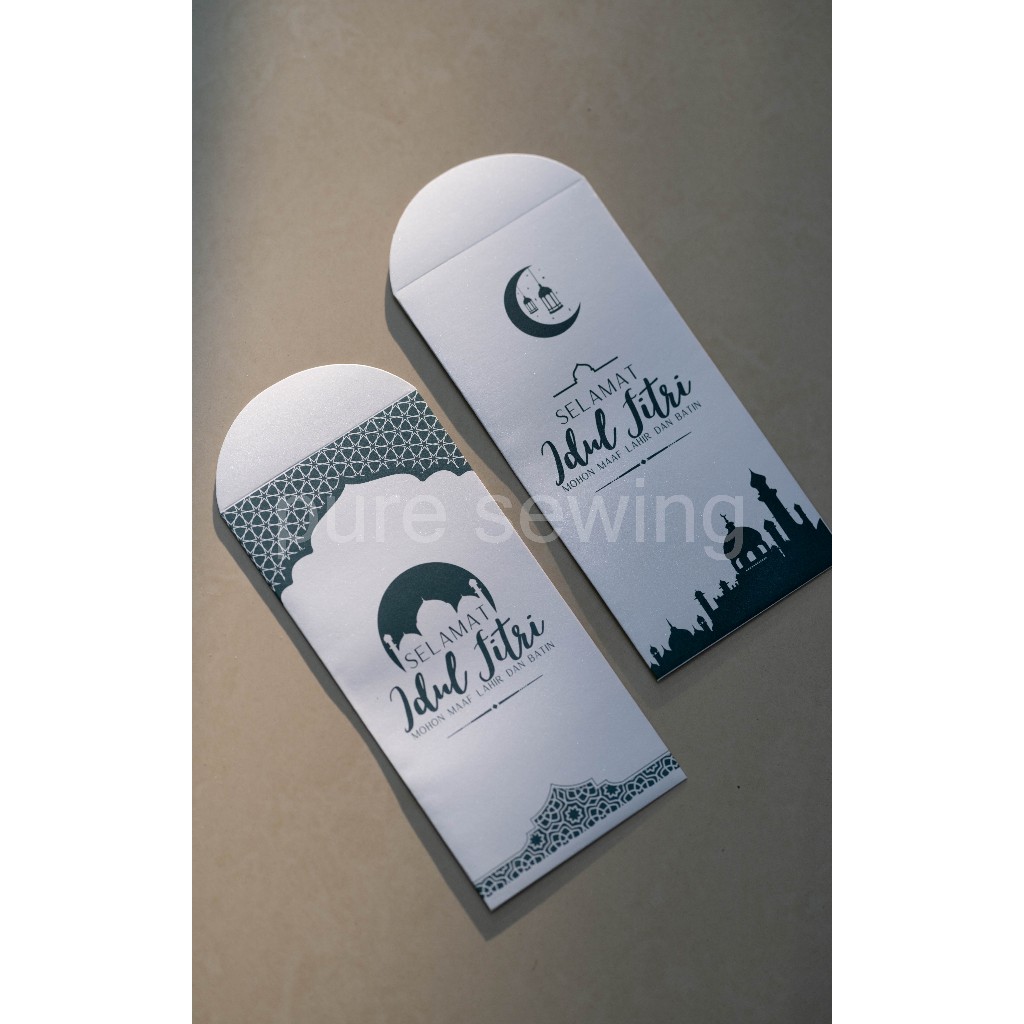 

( READY COD / HARGA 6 LEMBAR) Amplop Ramadan 17 x 8.5cm / Amplop Uang Lebaran / Amplop Lebaran Bahan Jasmine Glossy / Amplop Ramadhan Glitter Ukuran