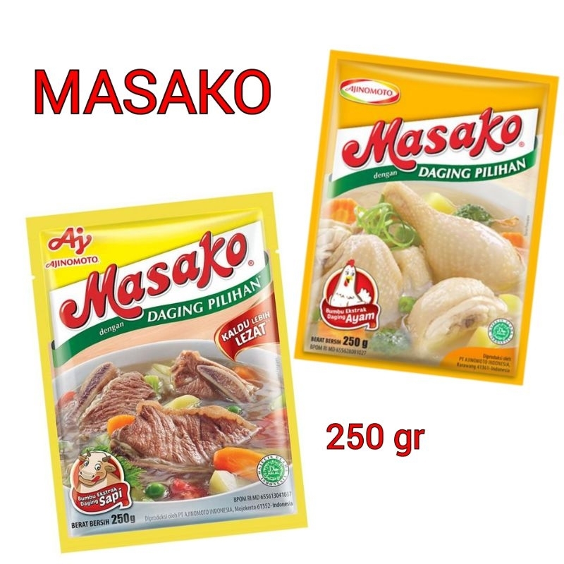 

MASAKO Rasa Ayam Rasa Sapi kemasan 250 gram