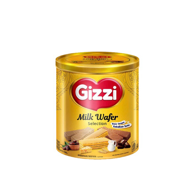 

GIZZI MILK WAFER KALENG 240gr