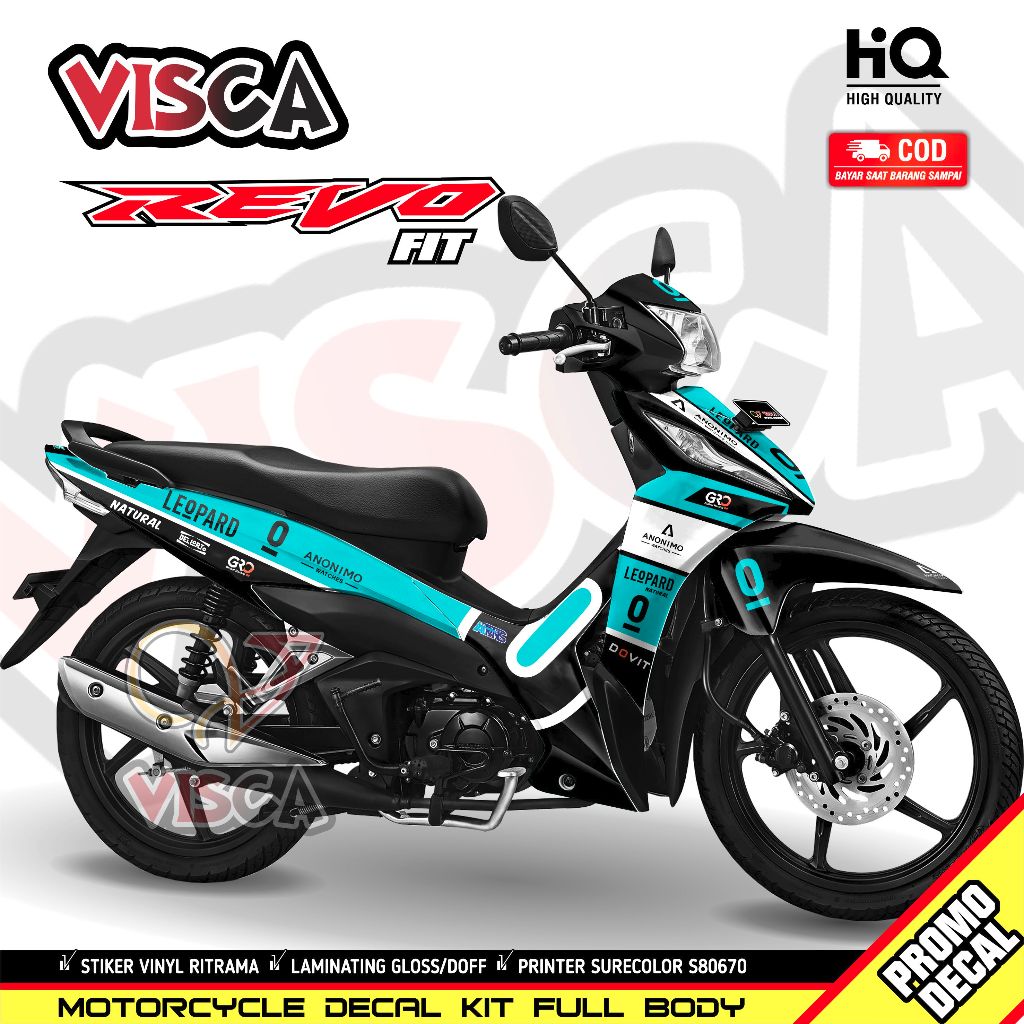 Decal Revo Fit Injeksi Full Body Stiker Revo Fit Injeksi Variasi Striping Revo Fit Injeksi Decal Hol