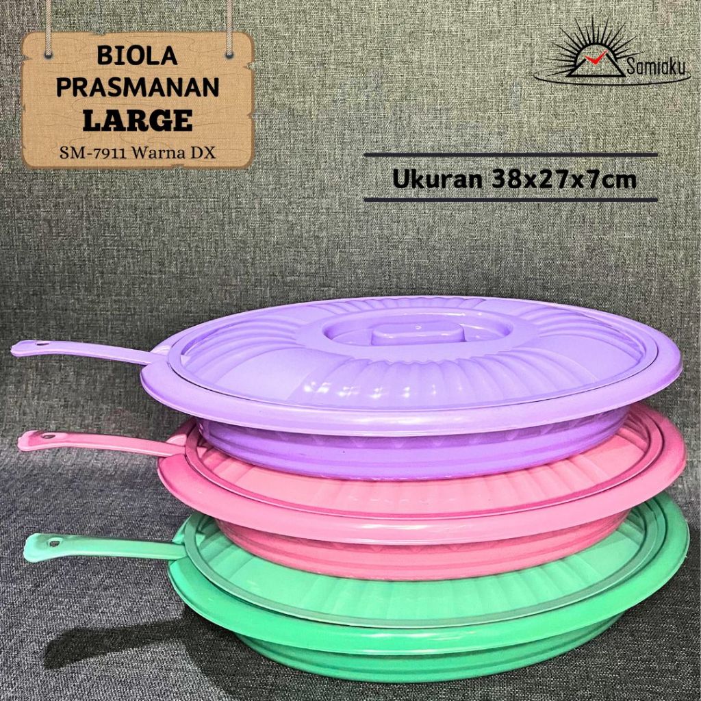 samiaku- wadah sayur oval  jumbo  6pcs prasmanan  basi sayur oval jumbo lengkap centang biola