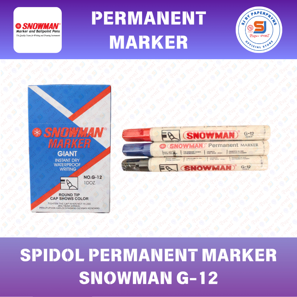 

SPIDOL PERMANENT MARKER SNOWMAN G-12