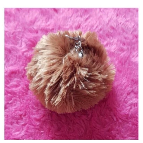 Gantungan Tas Pompom / Gantungan Pompom / Pompom Bulat Bulu