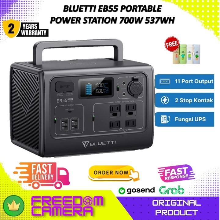 Bluetti EB55 Portable Power Station | 700W 537Wh