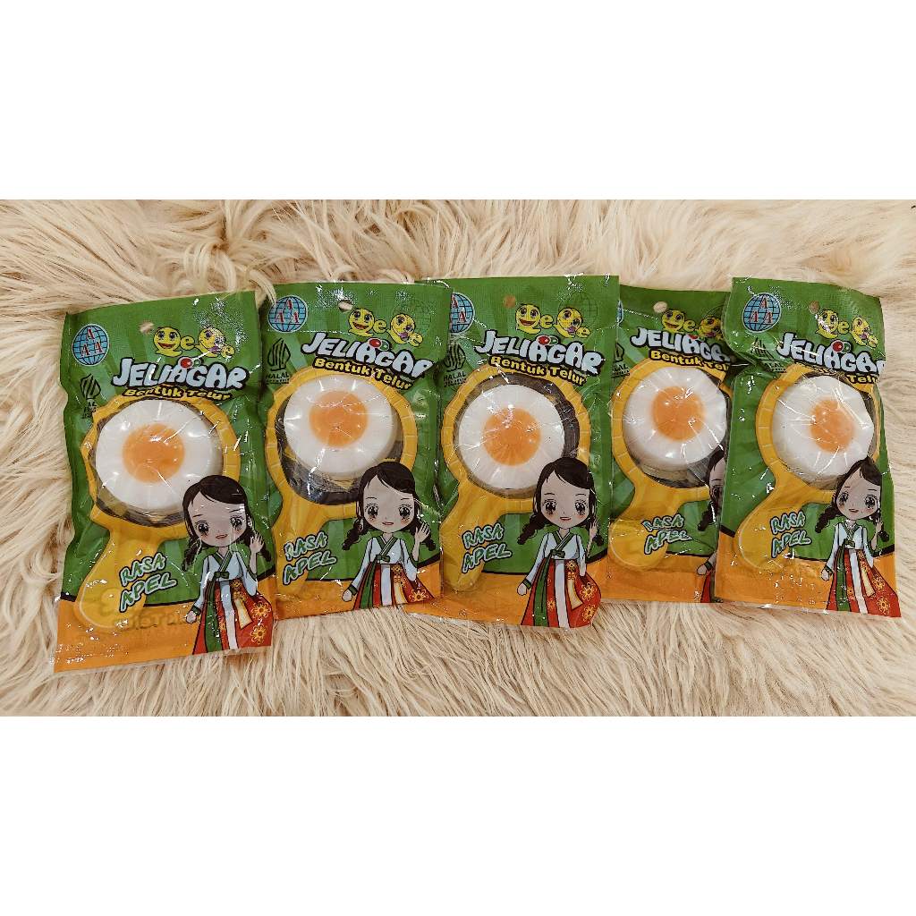 

AAA Jeli Agar Bentuk Telur Sachet, 10 Pcs