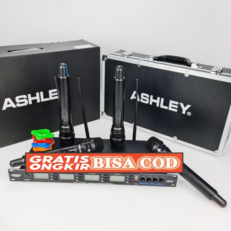 mic wireless Ashley MC FOUR MCFOUR 4 microphone handheld original