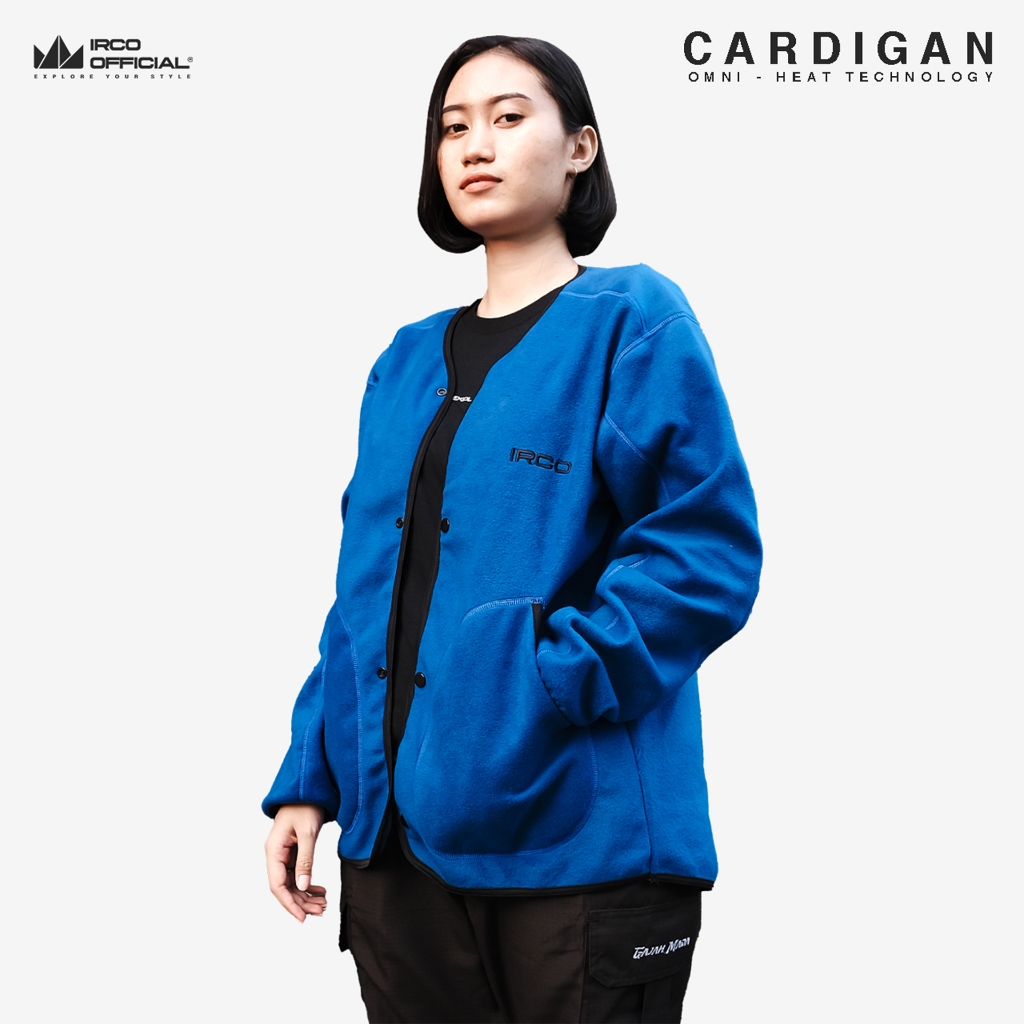 IRCO Jaket Gunung Wanita Polar Omni Heat Insulation Hangat - Sweet Cardigan Fleece Tebal Anti Dingin